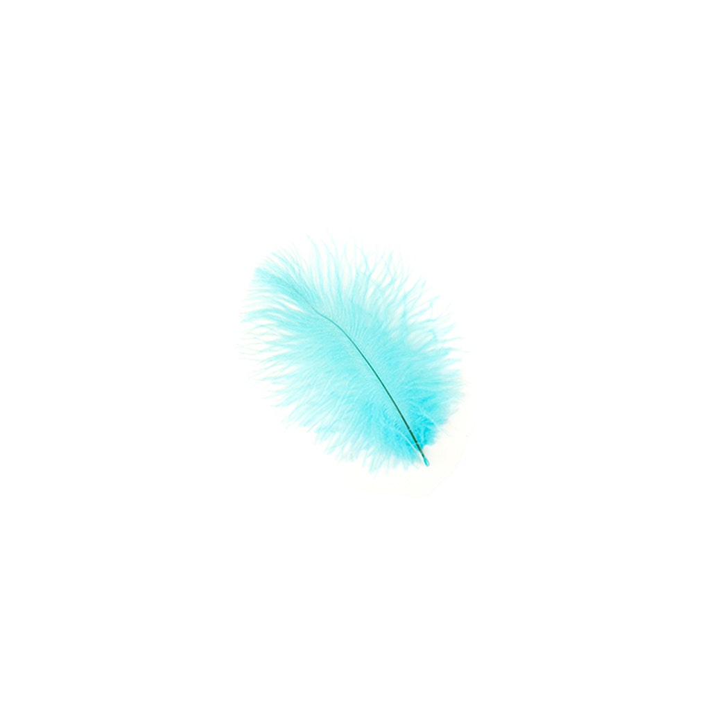 Ostrich Feathers 4-8" Drabs - Light Turquoise