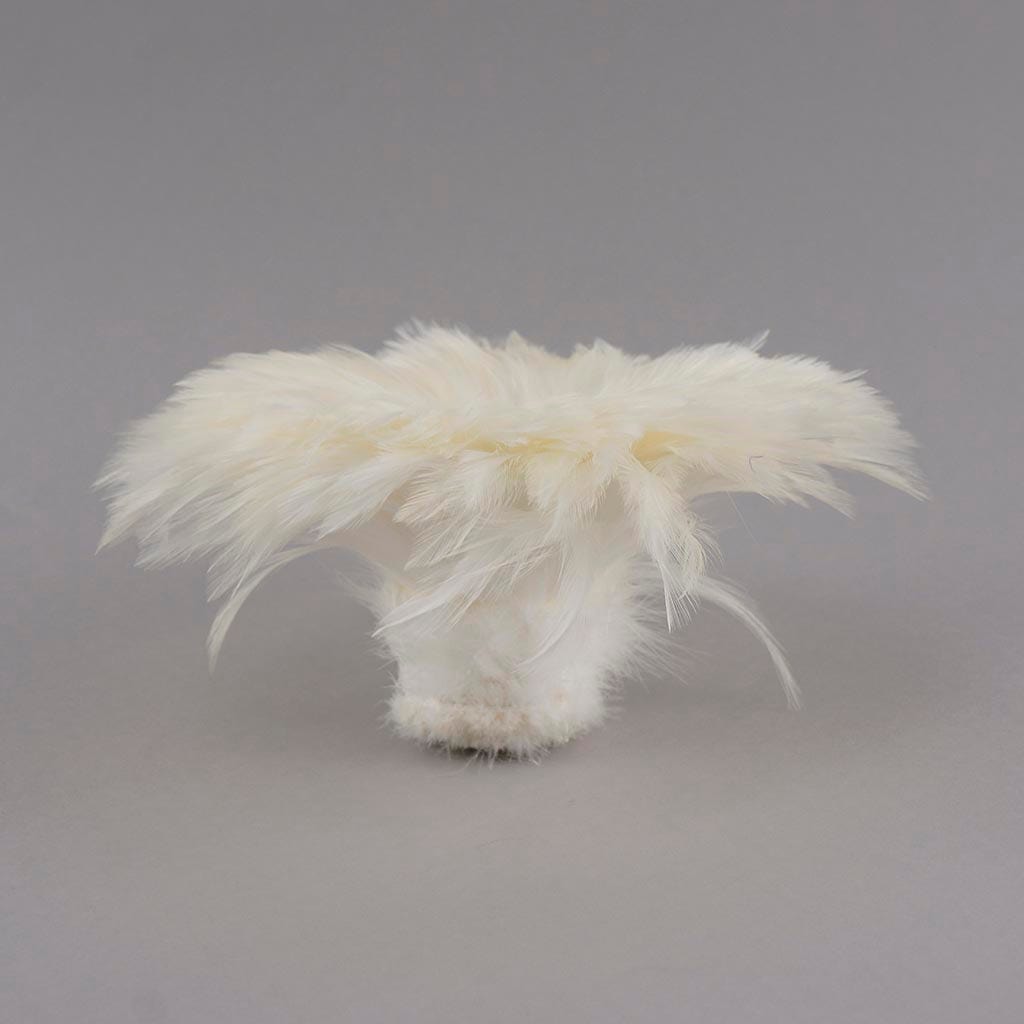 Bulk Rooster Hackle-White-Dyed - White