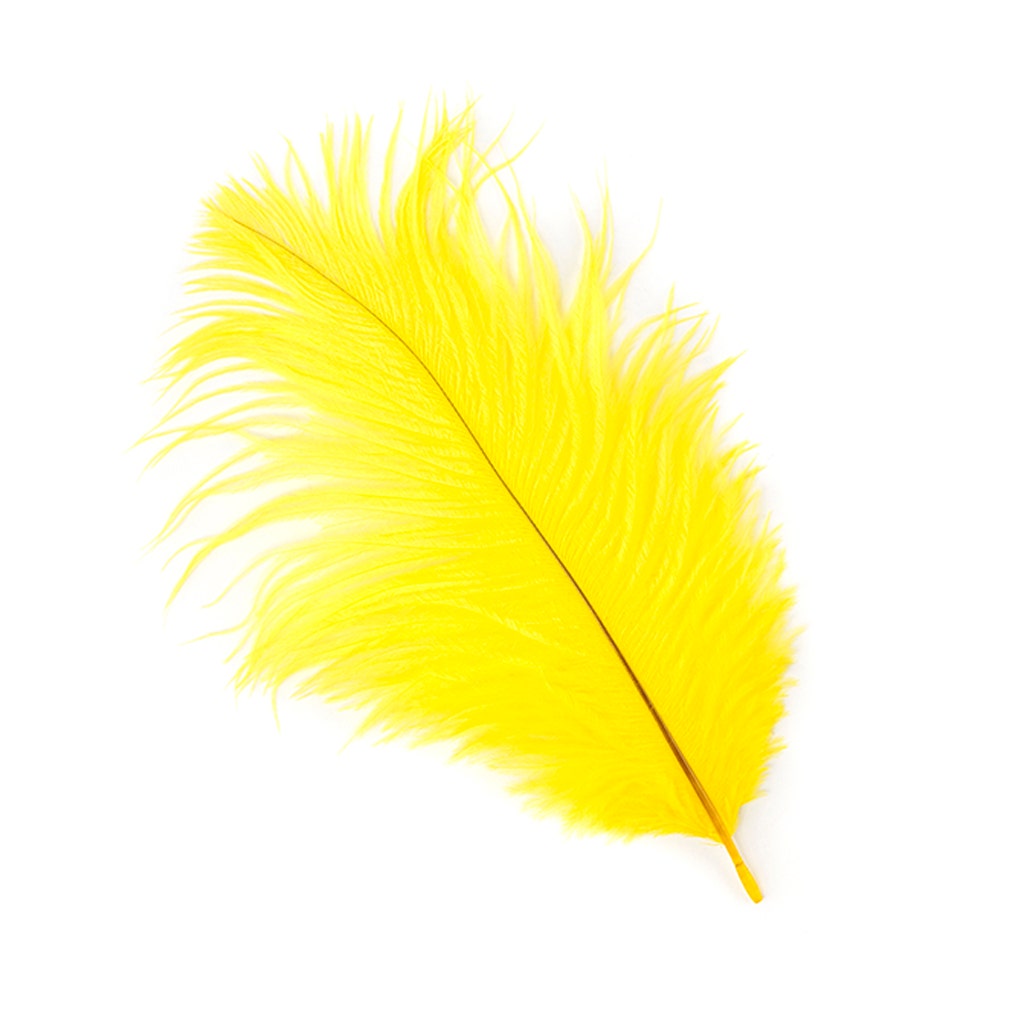 Ostrich Feathers 4-8" Drabs - Yellow