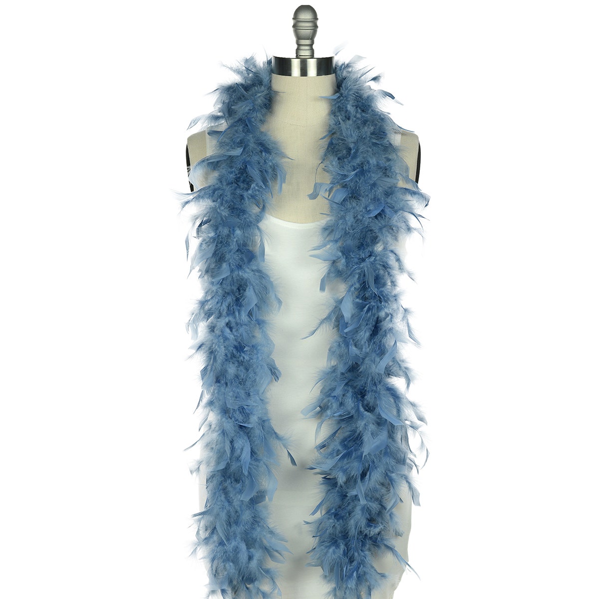 Chandelle Feather Boa - Lightweight - Dusty Blue