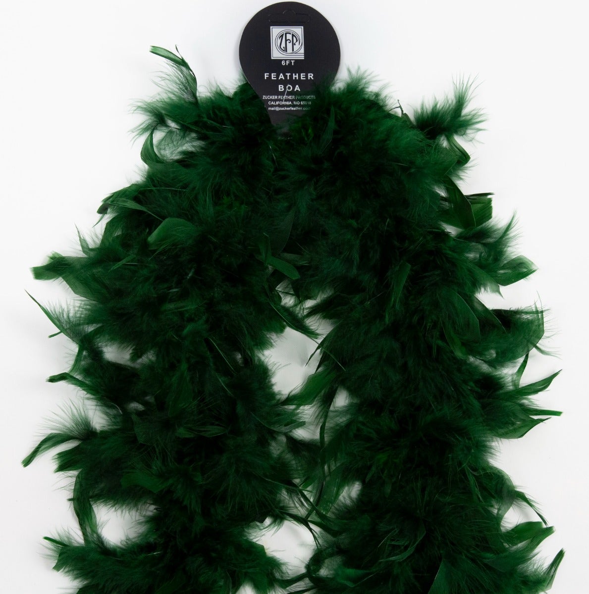 Chandelle Feather Boa - Lightweight - Forest Green