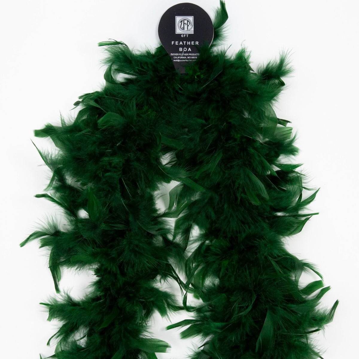 Chandelle Feather Boa - Lightweight - Forest Green