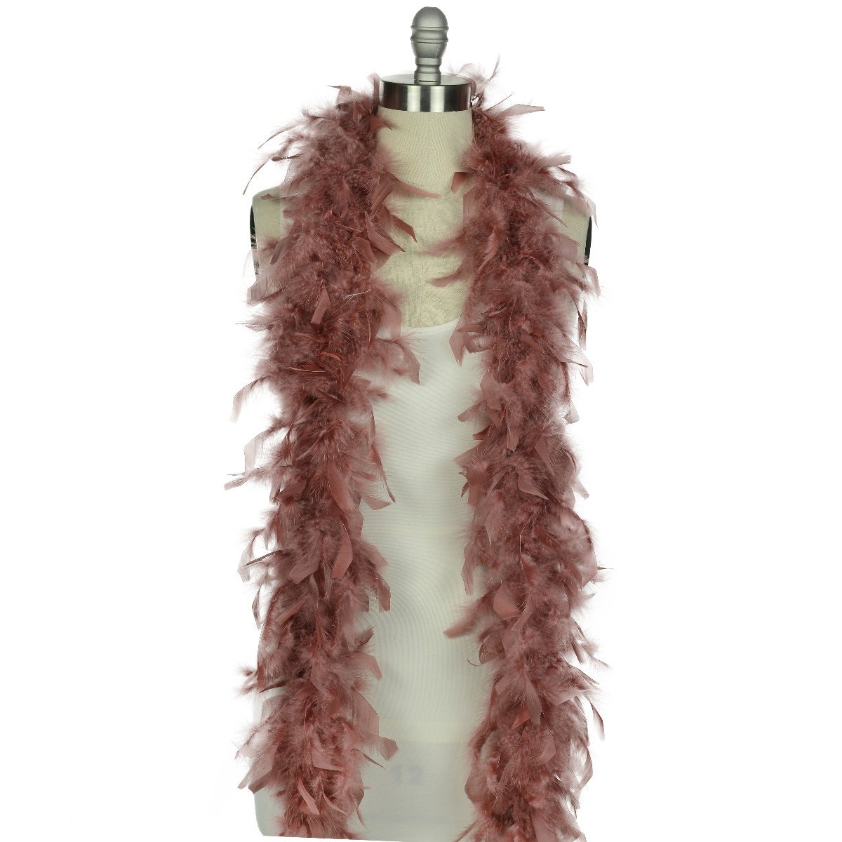 Chandelle Feather Boa - Lightweight - Dusty Rose