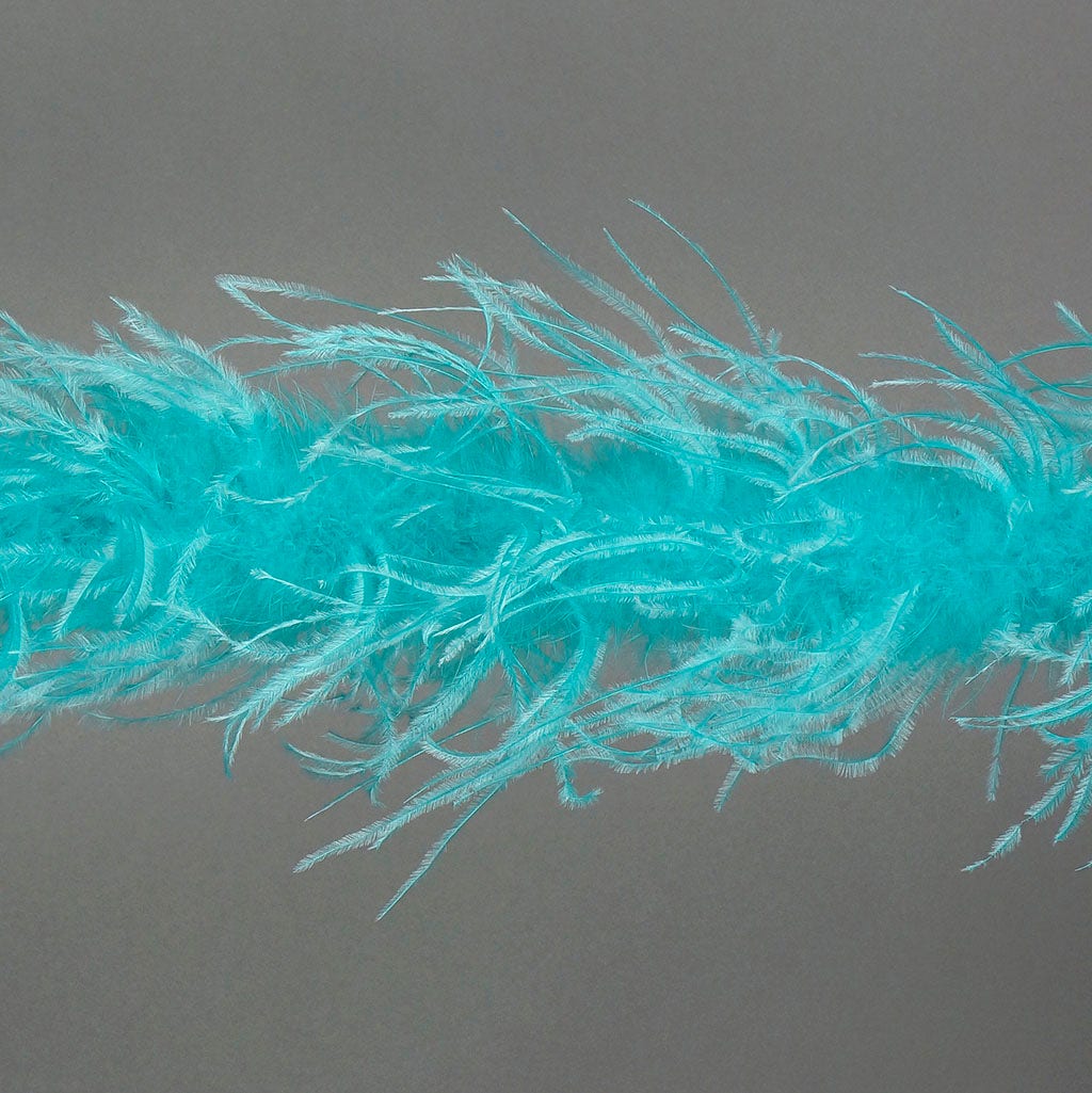 6 Ft. One Ply Ostrich Feather Boas Solid Colors 9 - Mint