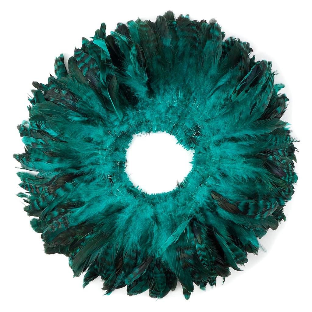 Rooster Coque Tails-Chinchilla 1YD Dark Aqua