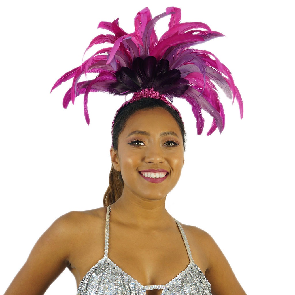 Crescent Moon Feather Carnival Mardi-Gras Costume Set
