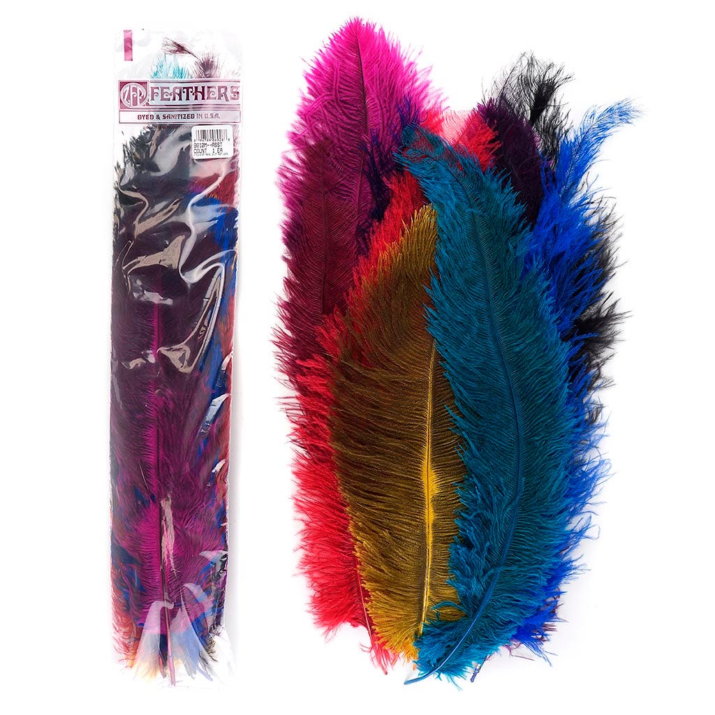 Ostrich Floss Mix Dyed - Assorted Mix