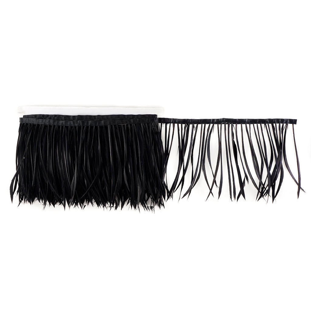 Goose Biot Feather Fringe - Black