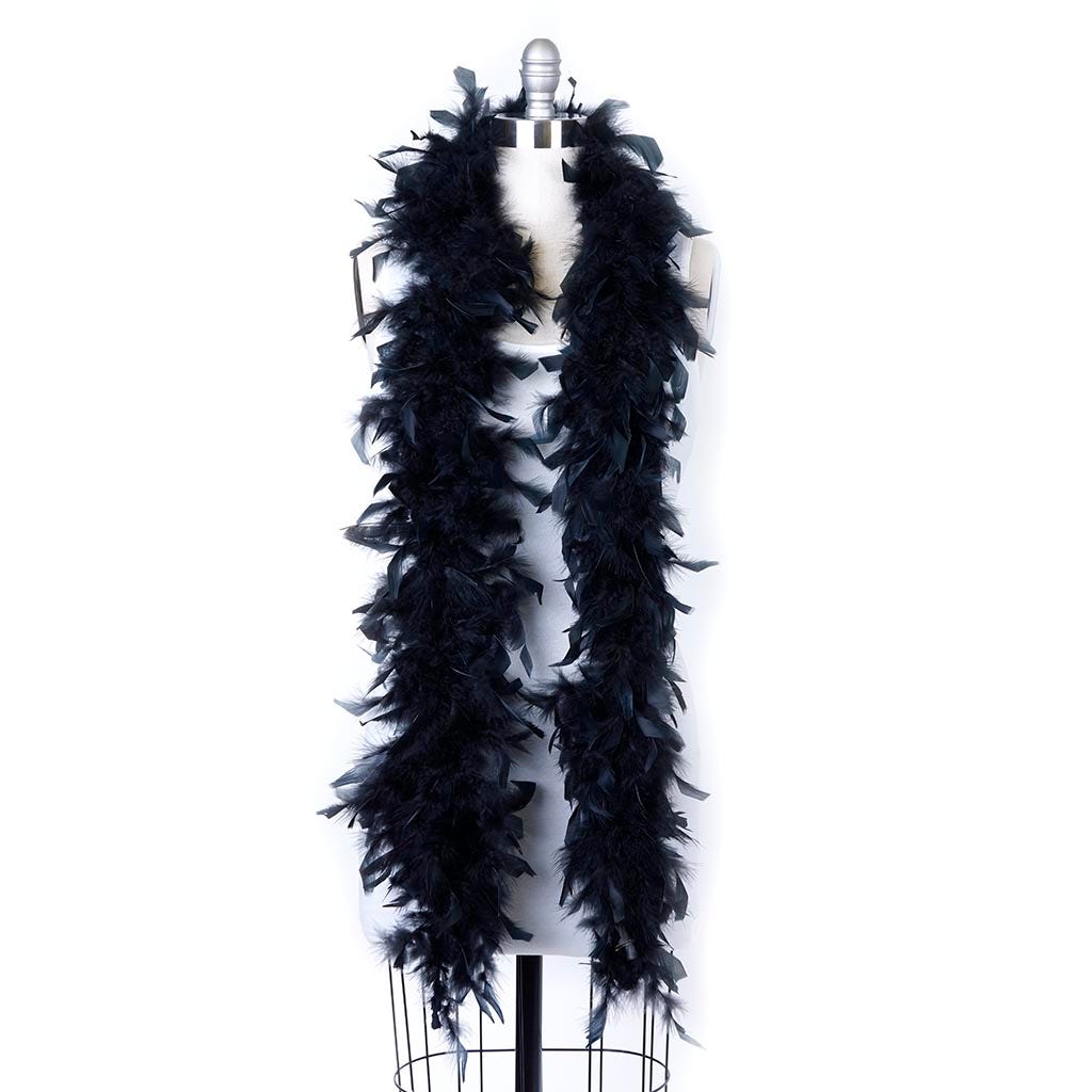 Chandelle Feather Boa - Lightweight - Black