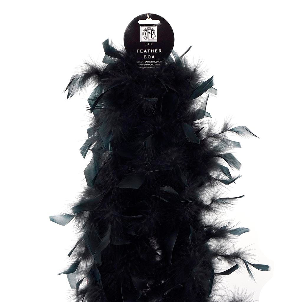 Chandelle Feather Boa - Lightweight - Black