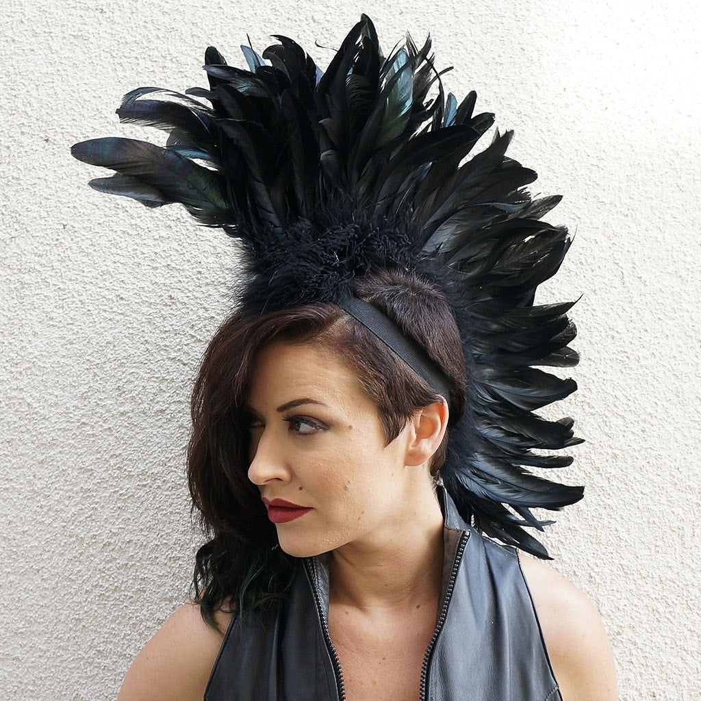 Feather Mohawk - Coque - Black - 8 - 10"