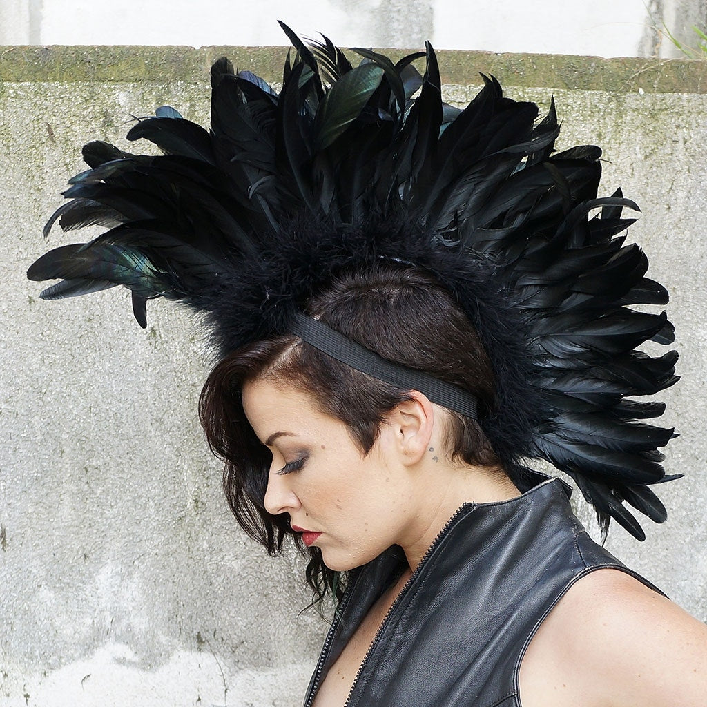 Feather Mohawk - Coque - Black - 8 - 10"