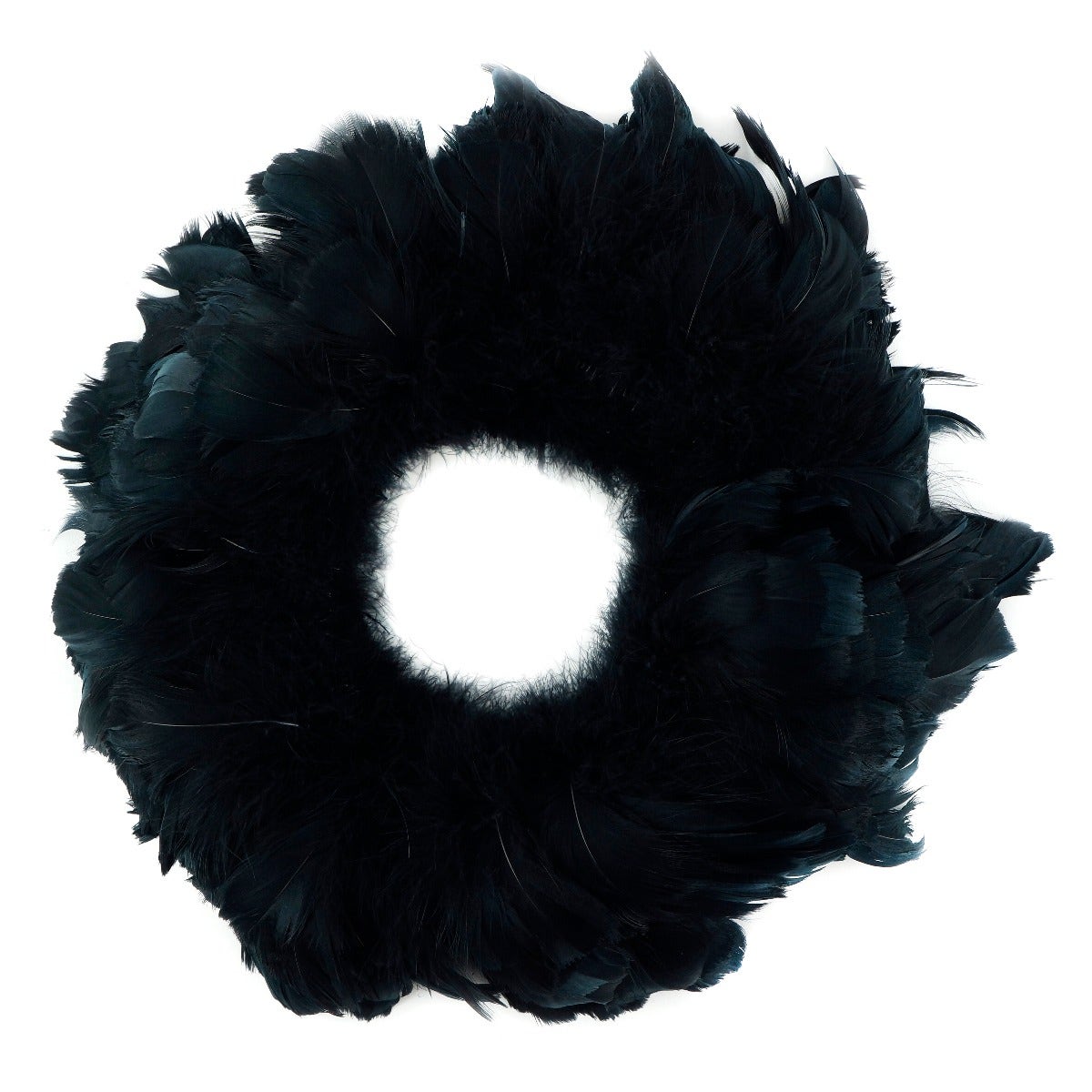 Goose Coquille Dyed Feathers - Black