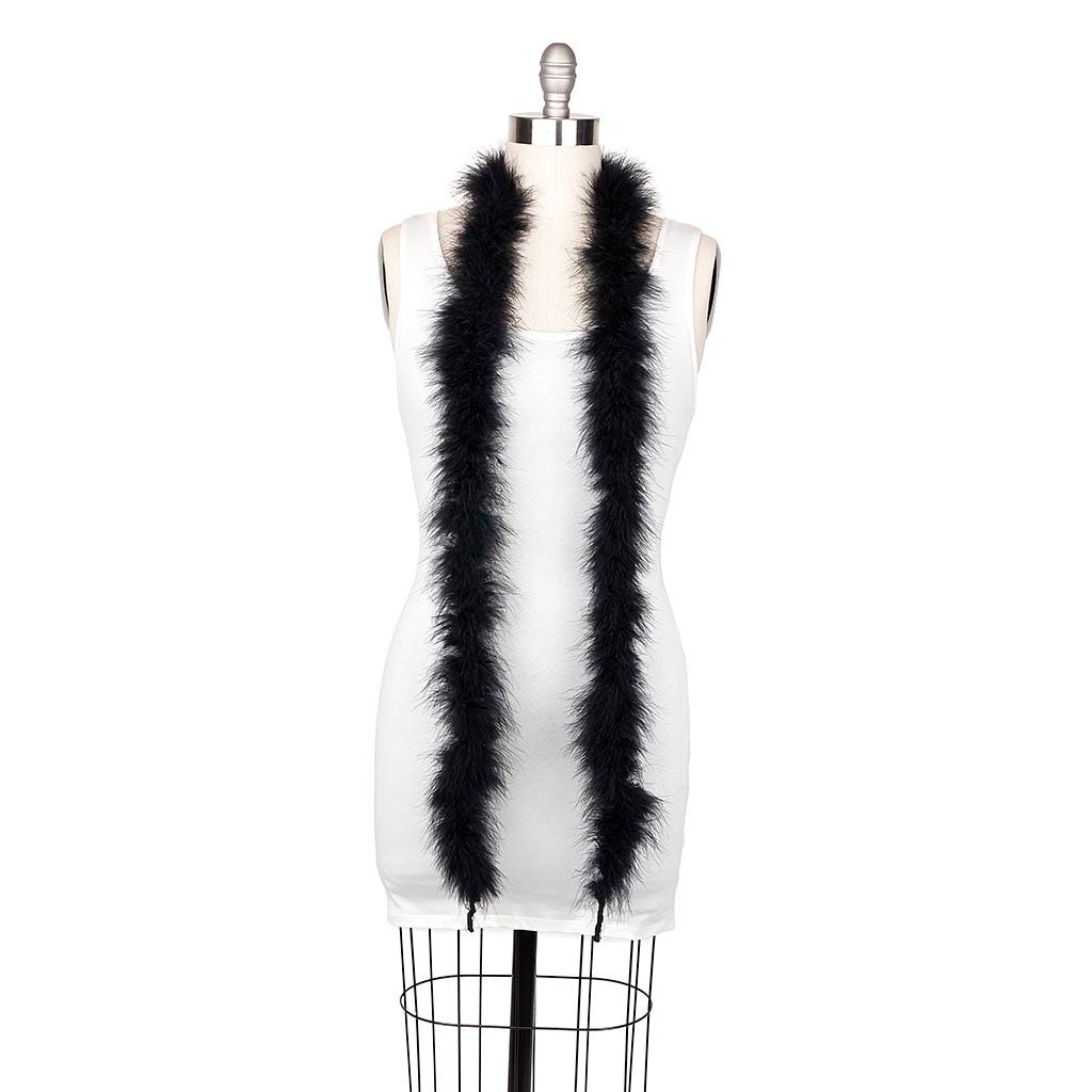 Marabou Feather Boa - Mediumweight - Black