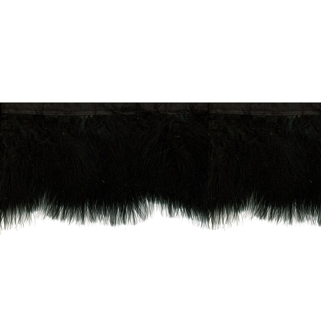 Marabou Feather Fringe - Black