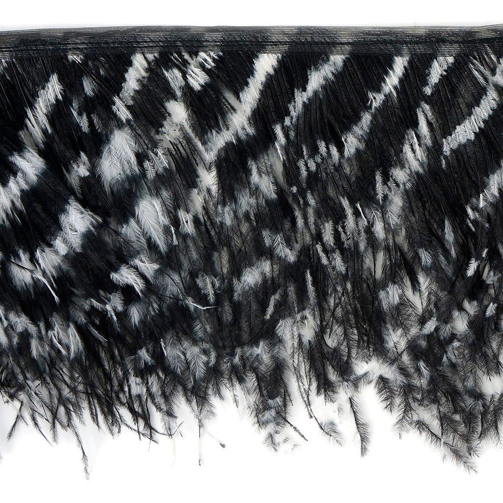 Ostrich Feather Fringe 2Ply - Black