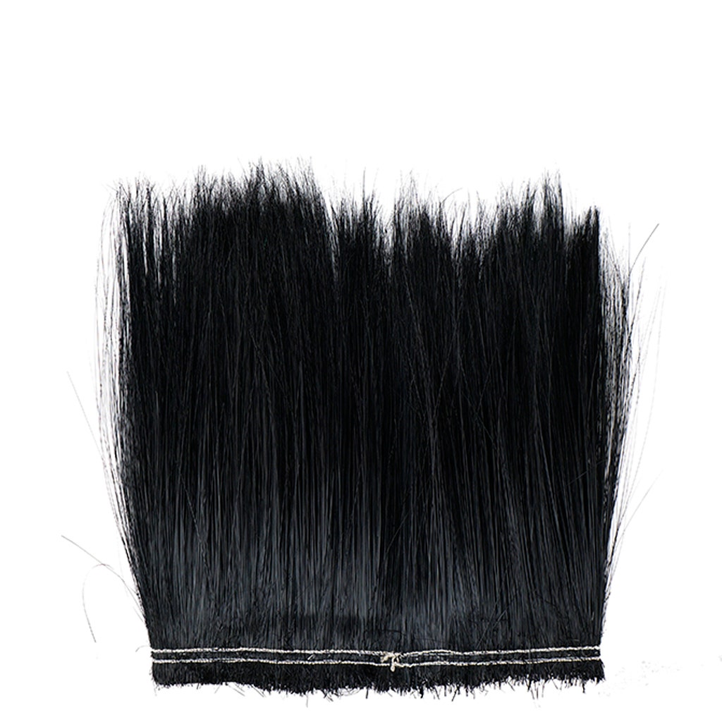 Peacock Flue (Herl) Burnt-Dyed Feathers [{WEDDING CENTERPIECES}] - 12- 14  - Black