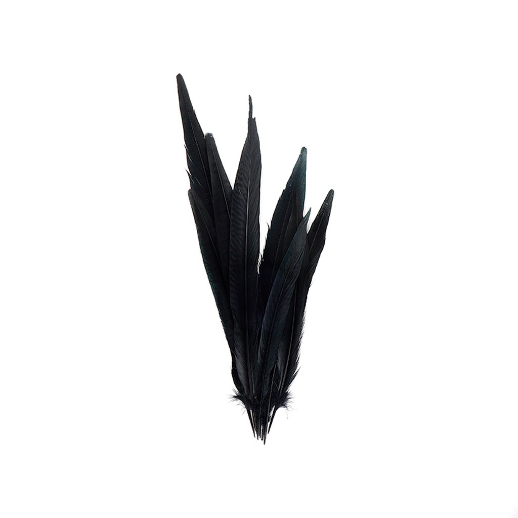 Assorted Pheasant Tails Dyed - Black