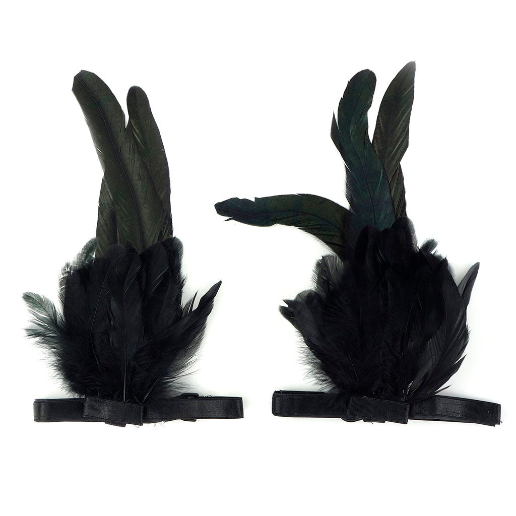 Feather Flair Cuff Black