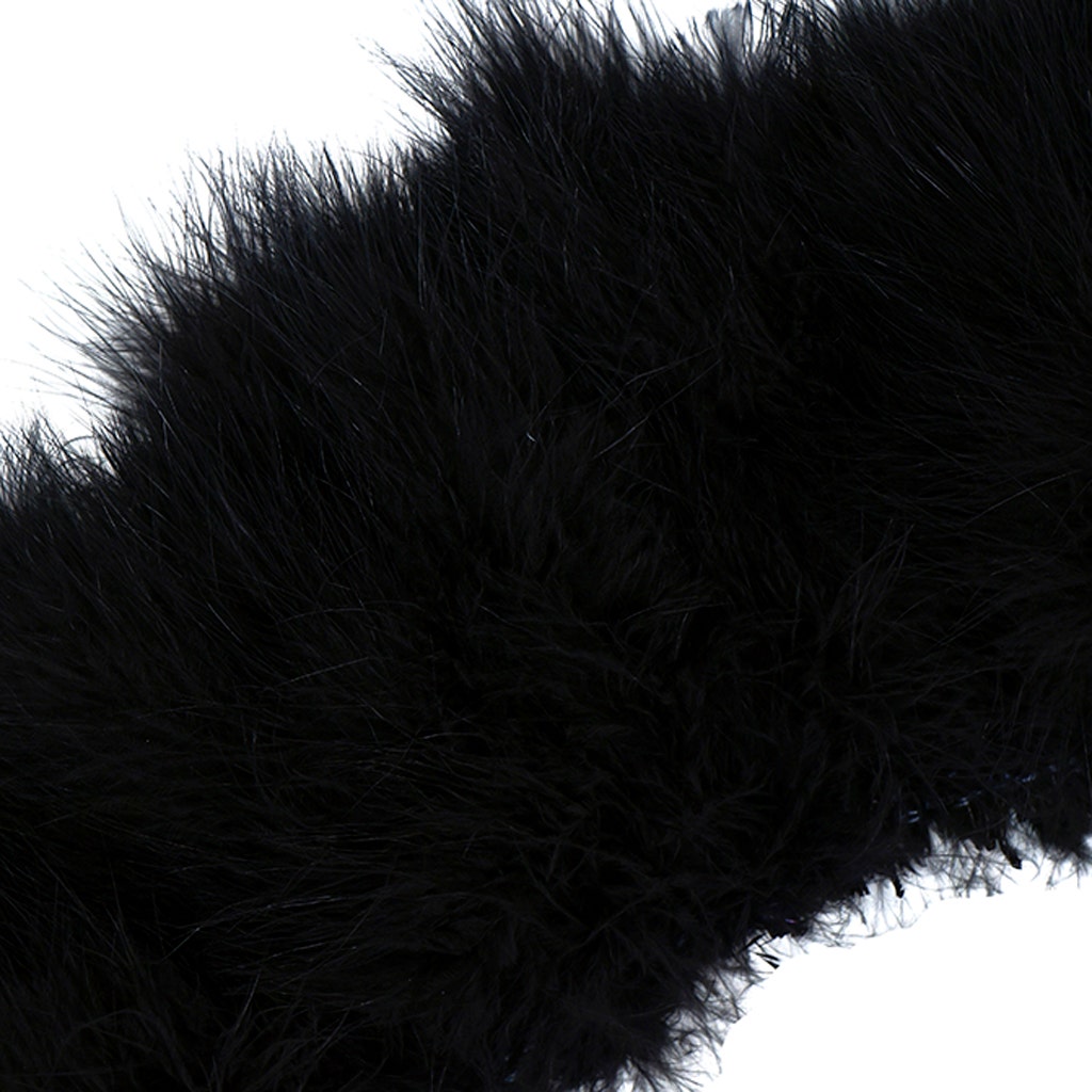 Turkey Blood-Good Quill Marabou - Black