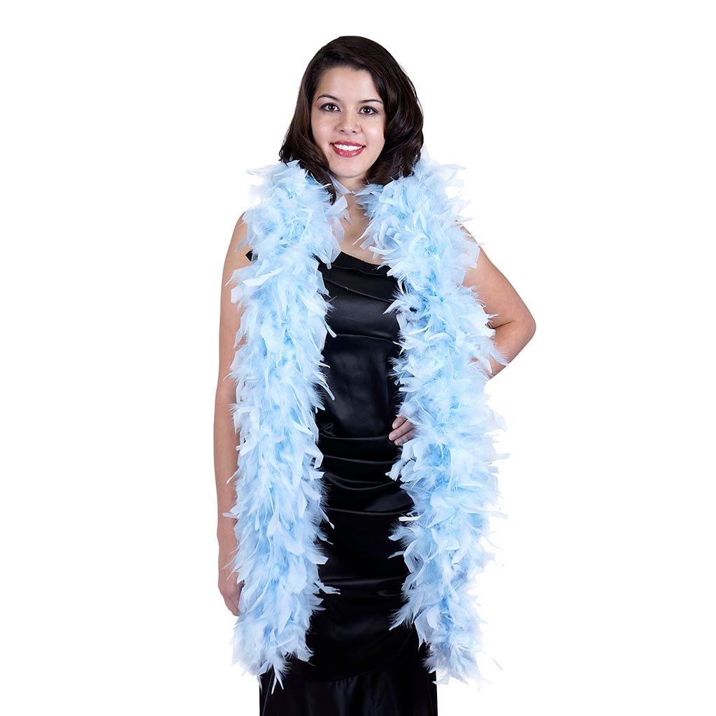 Chandelle Feather Boa - Heavyweight  - Light Blue