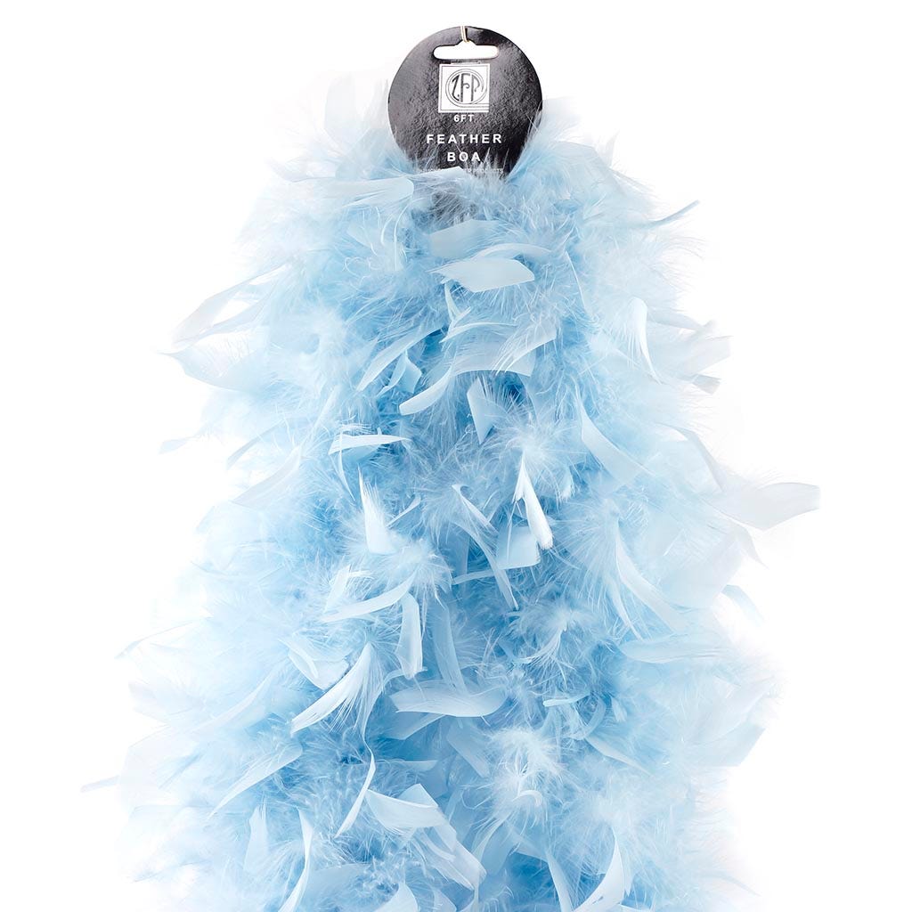 Chandelle Feather Boa - Heavyweight  - Light Blue