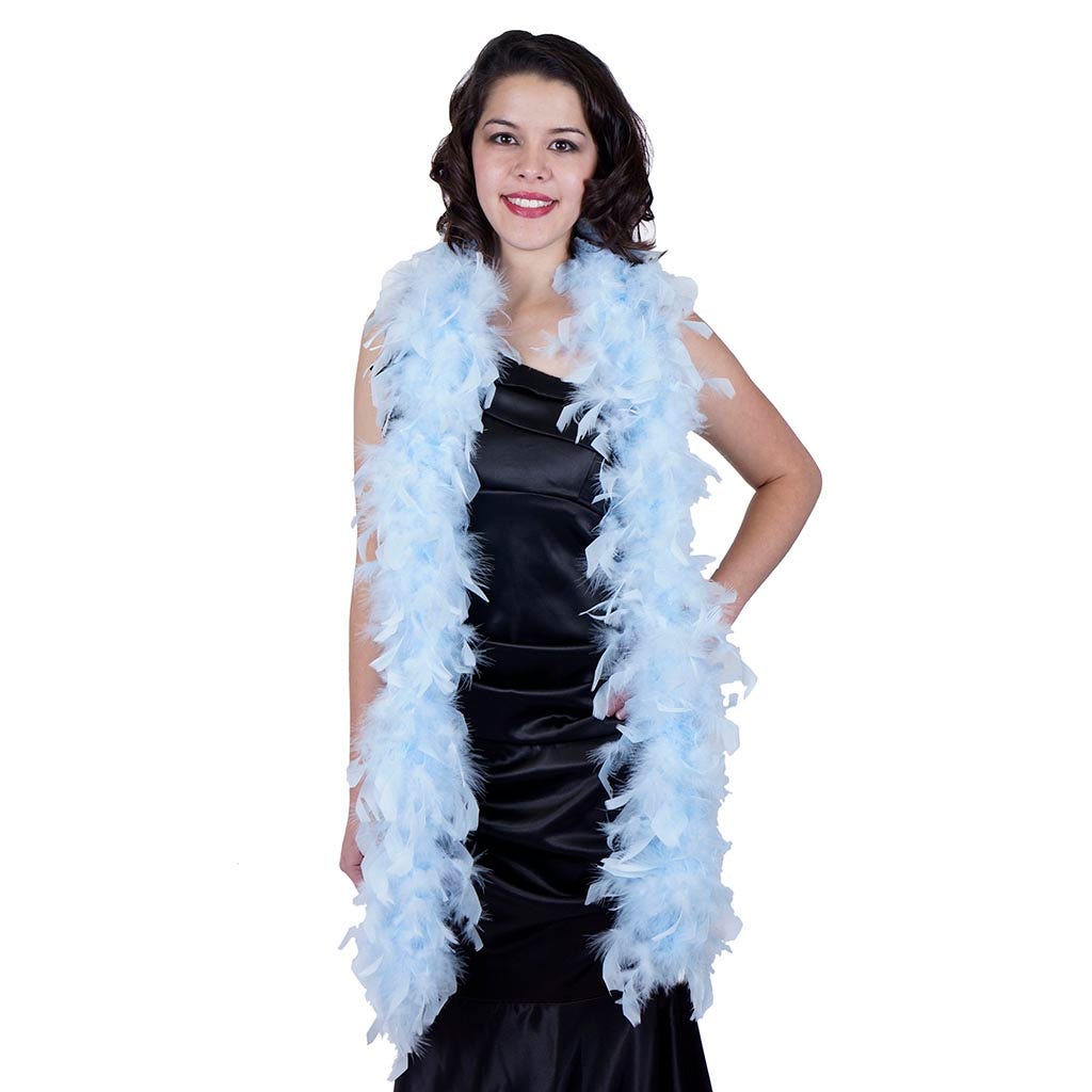 Chandelle Feather Boa - Lightweight - Light Blue