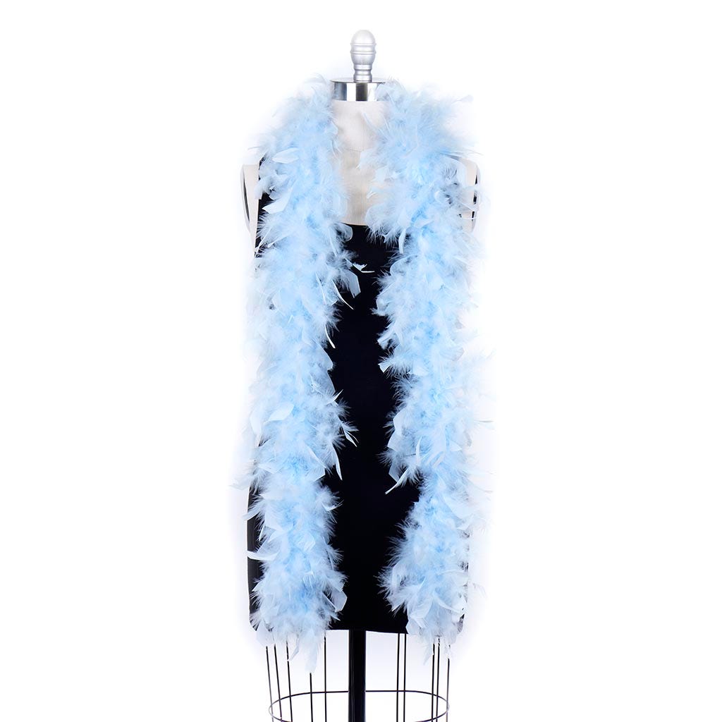 Chandelle Feather Boa - Lightweight - Light Blue