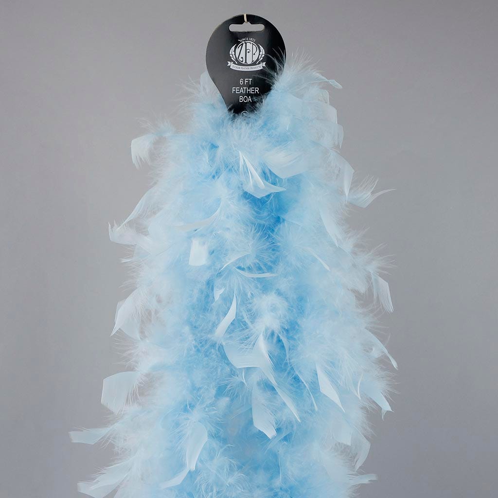 Chandelle Feather Boa - Lightweight - Light Blue