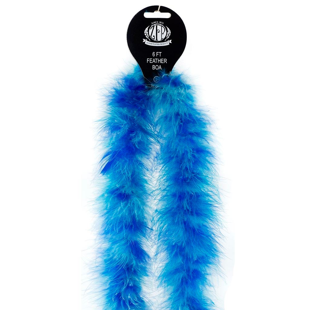 Marabou Feather Boa - Mediumweight - Blues Mix