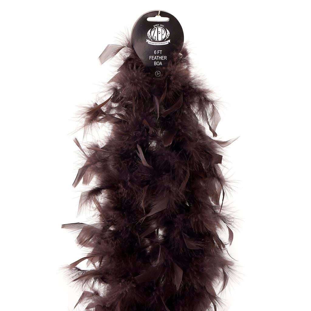 Chandelle Feather Boa - Lightweight - Brown