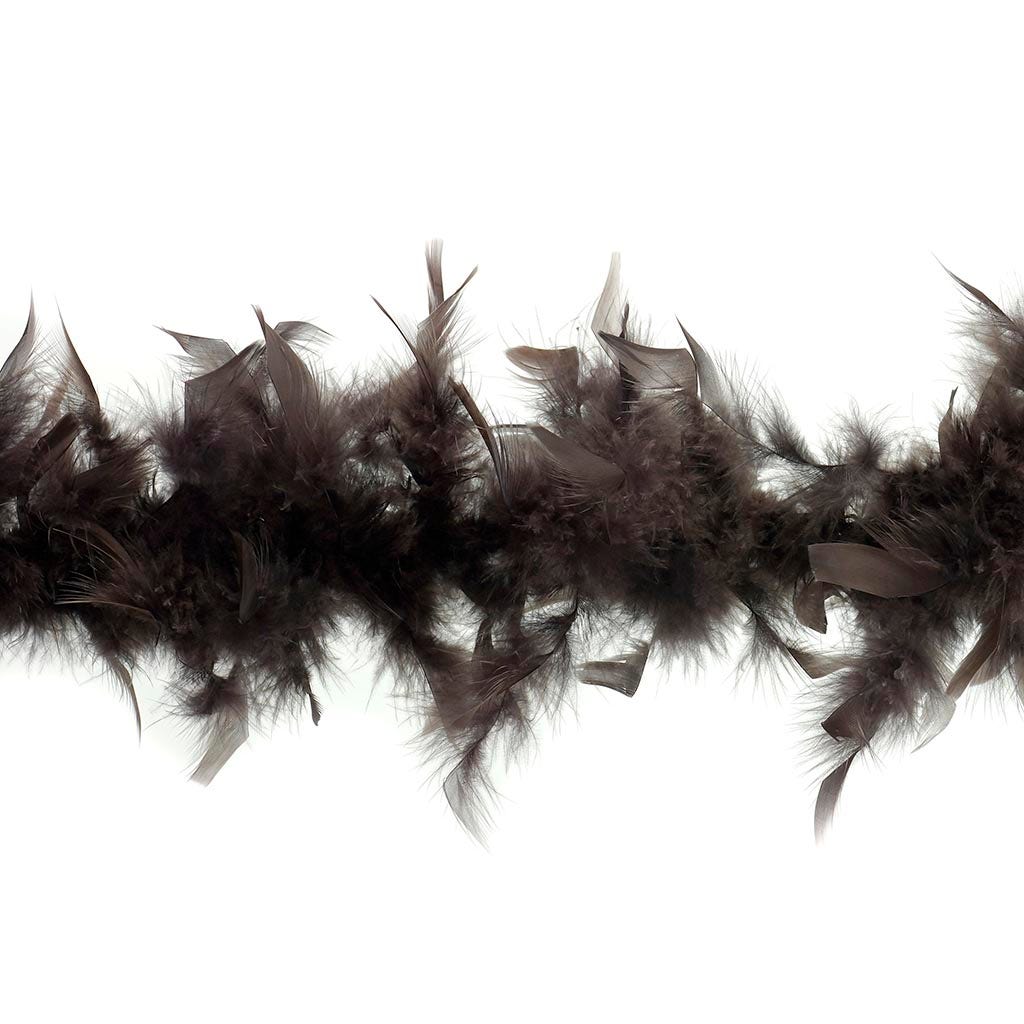 Chandelle Feather Boa - Lightweight - Brown