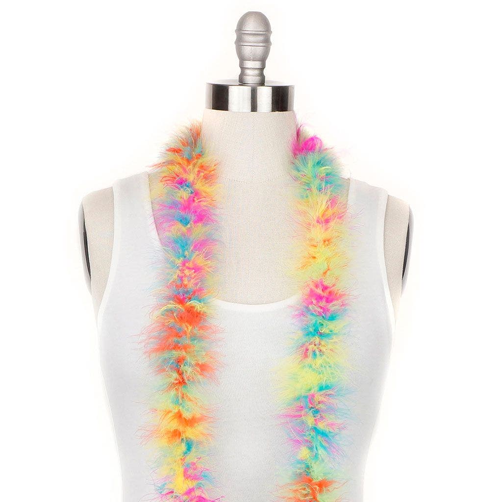 Marabou Feather Boa - Mediumweight - Hot Mix