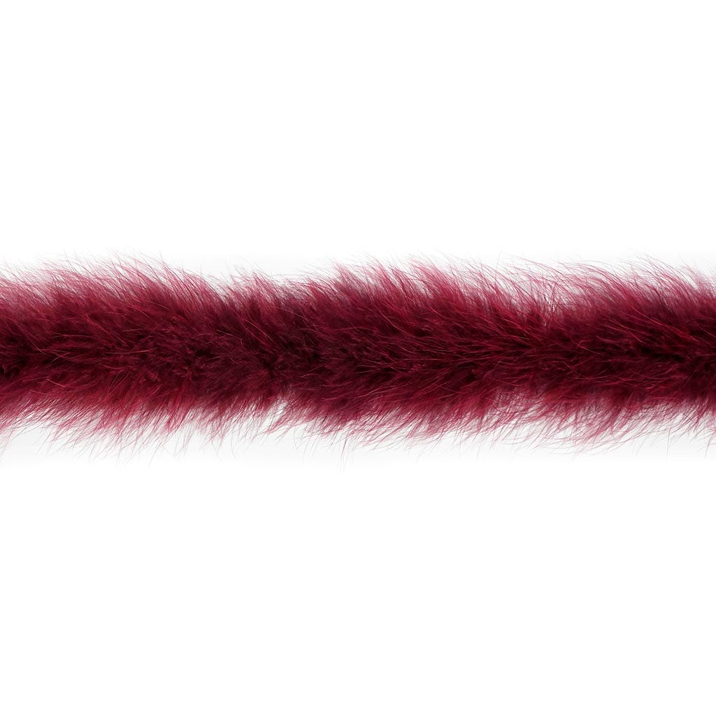 Marabou Feather Boa - Mediumweight - Burgundy