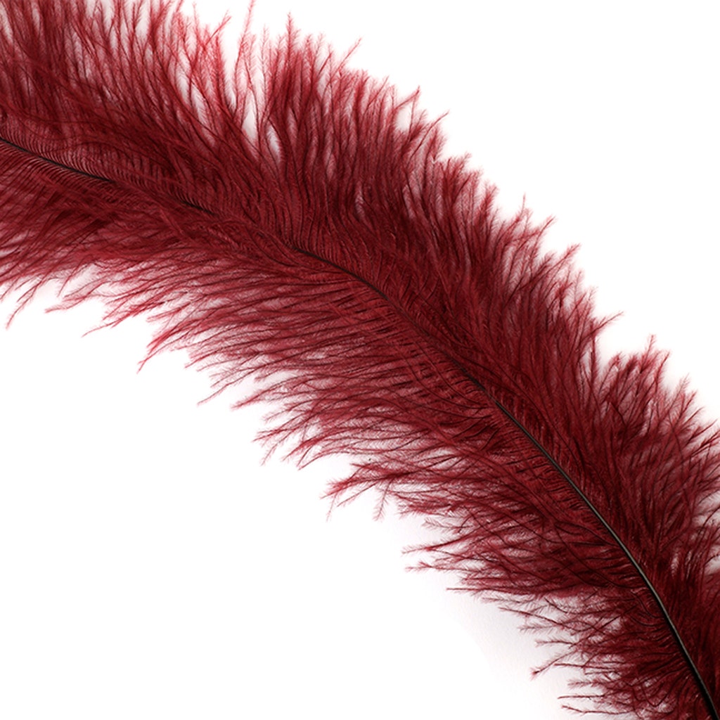Ostrich Feathers-Floss - Burgundy