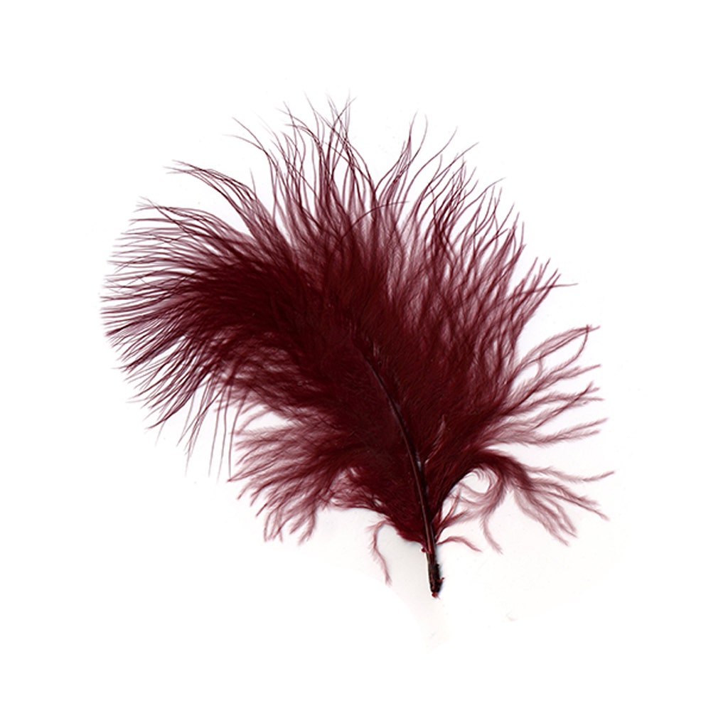 Turkey Marabou Dyed - Burgundy