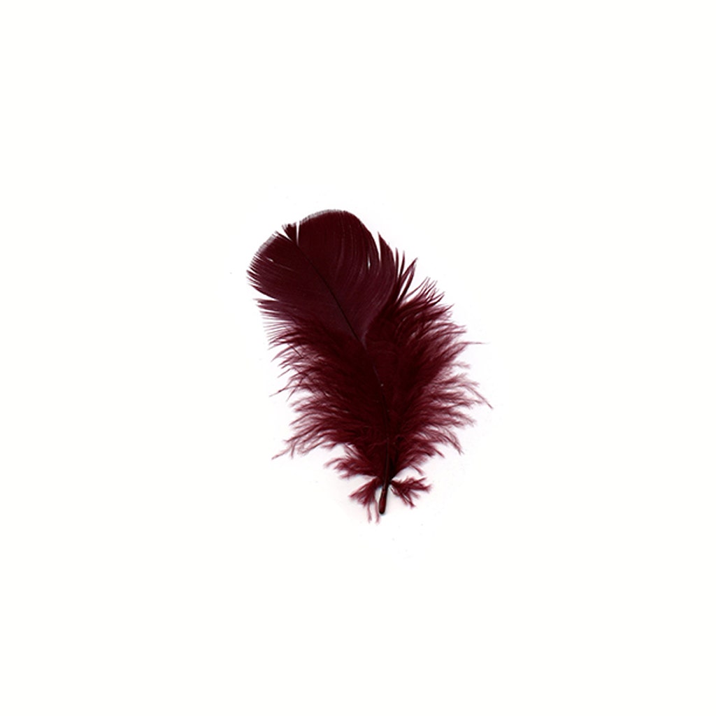 TURKEY PLUMAGE MIX DYED - BURGUNDY