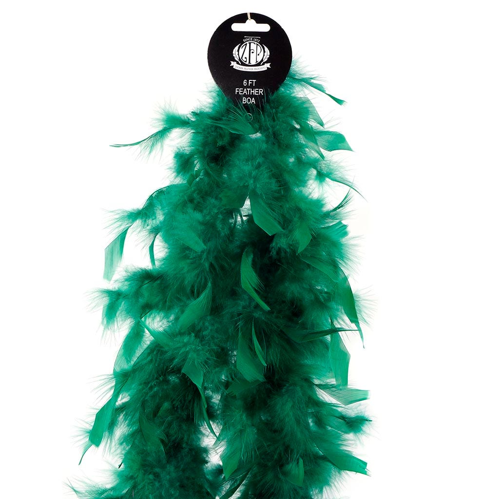 Chandelle Feather Boa - Lightweight - Hunter Green