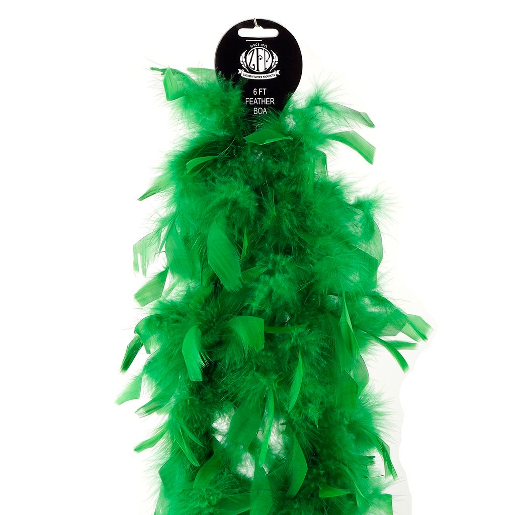 Chandelle Feather Boa - Lightweight - Kelly