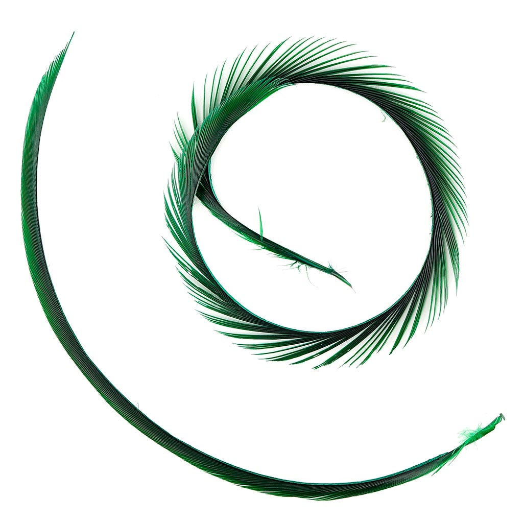 Goose Biot Feathers-Dyed - Kelly