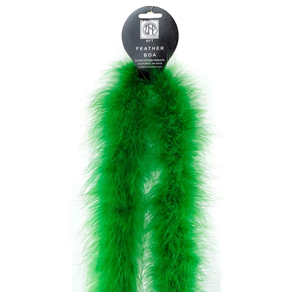 Full Marabou Feather Boa - Kelly