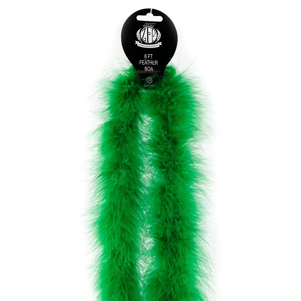 Marabou Feather Boa - Mediumweight - Kelly