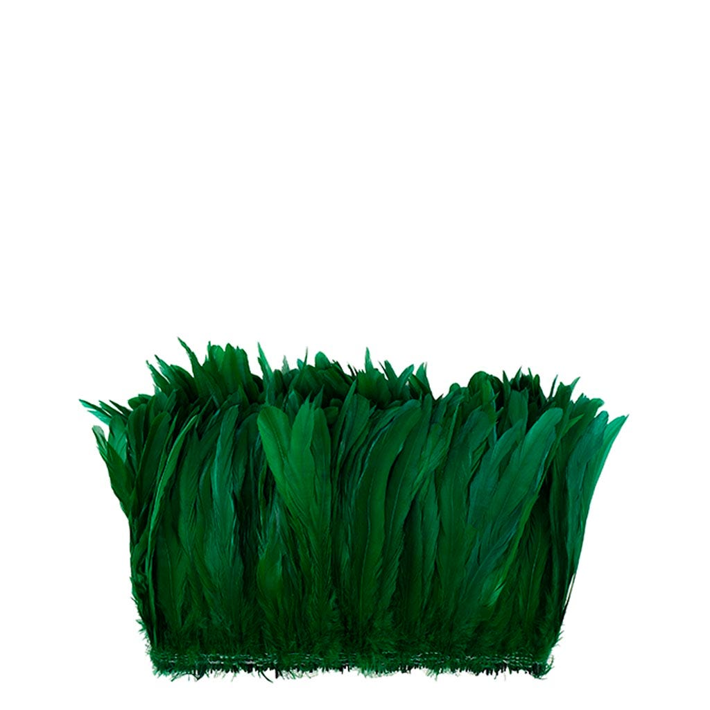 Rooster Coque Tails White-Dyed - Kelly