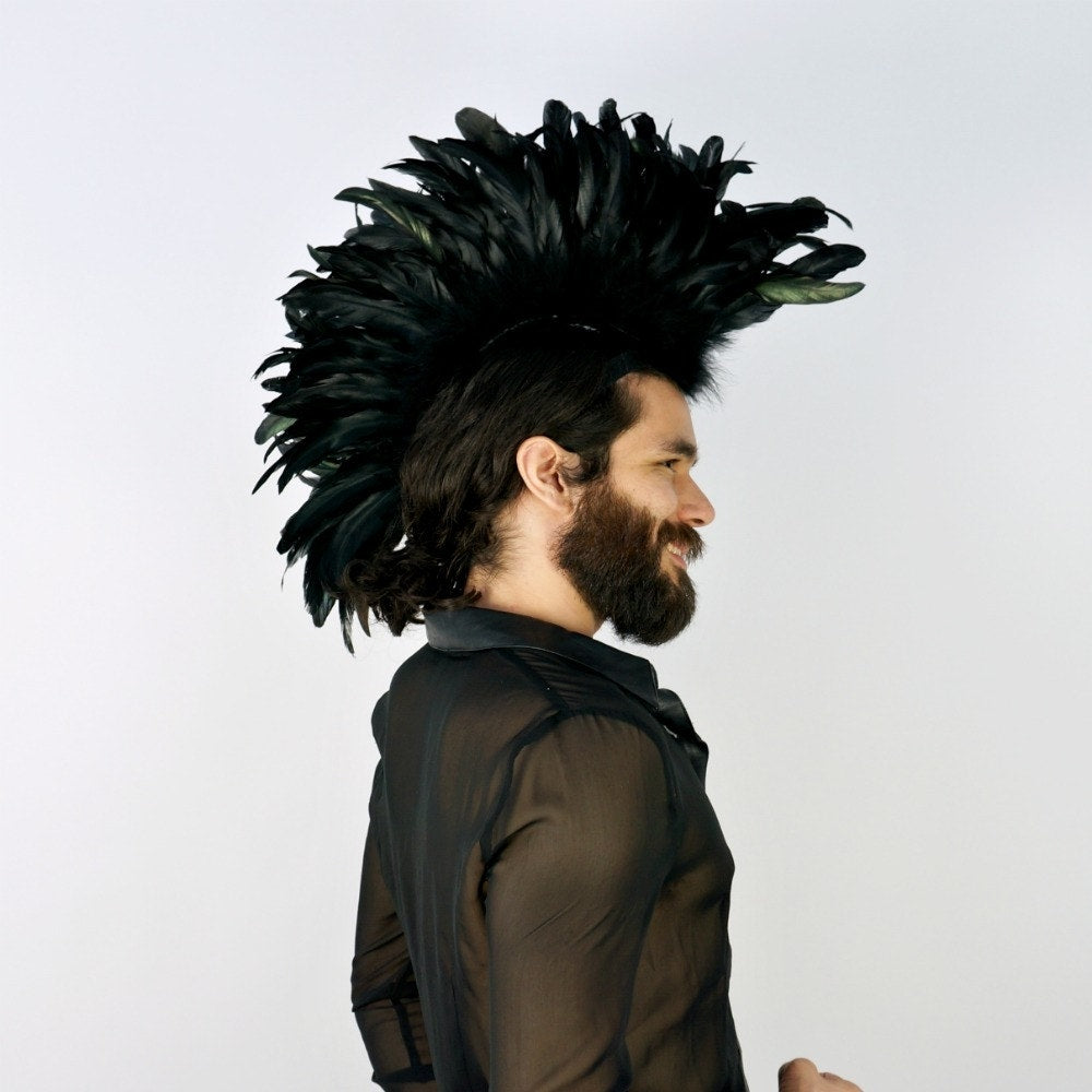 Feather Mohawk - Coque - Black - 8 - 10"