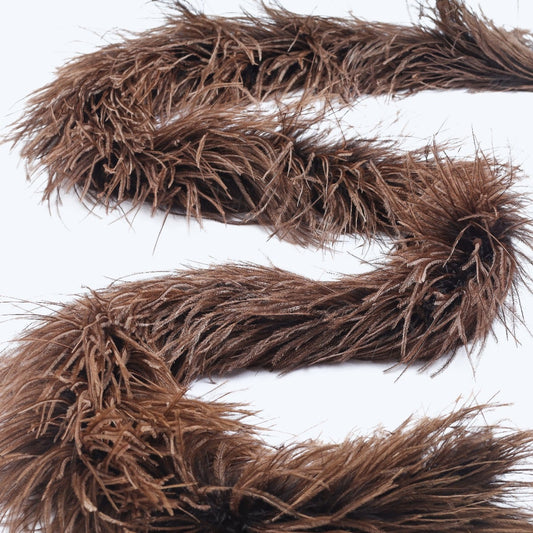 Brown 3 Ply Ostrich Feather Boa