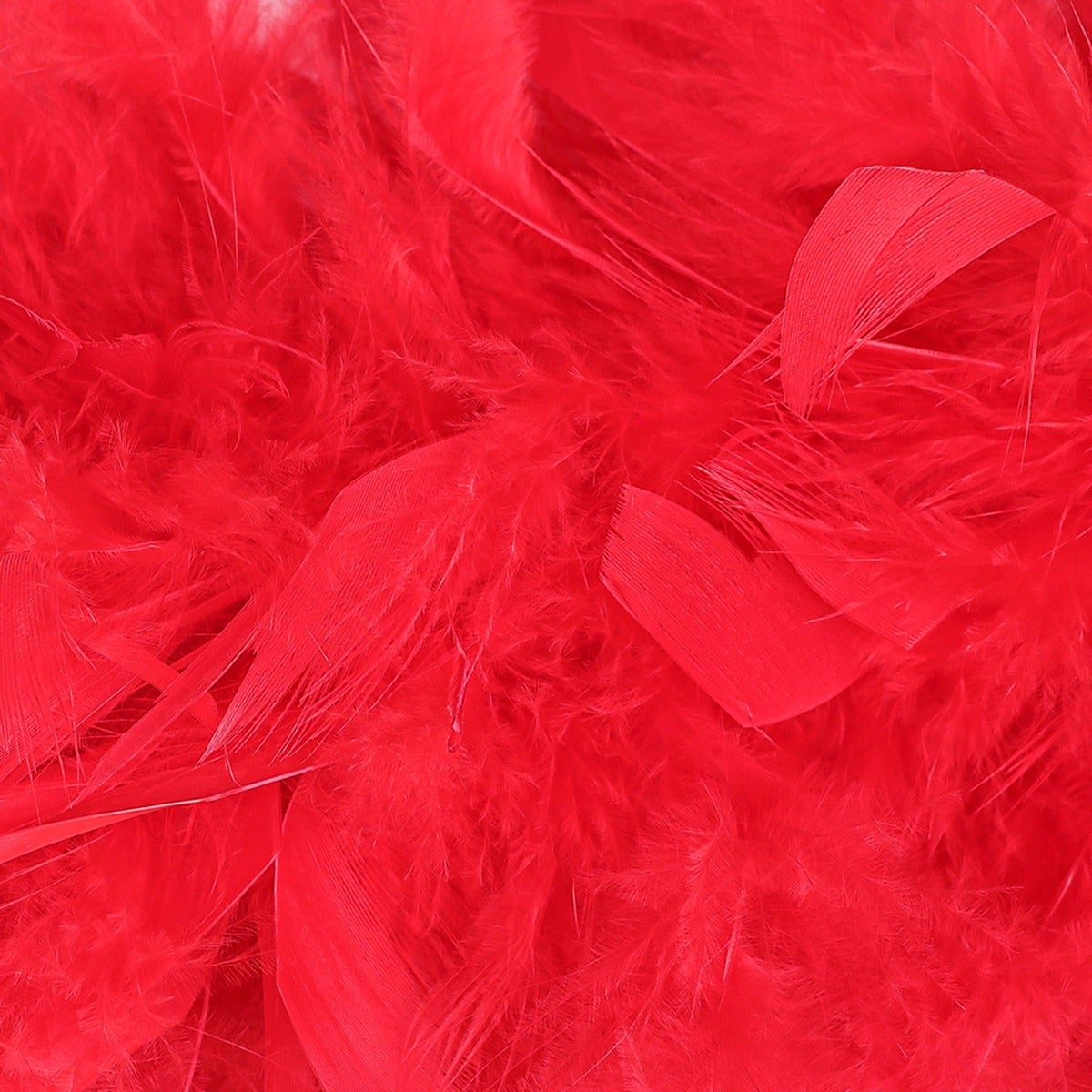 Chandelle Feather Boa - Heavyweight - Red