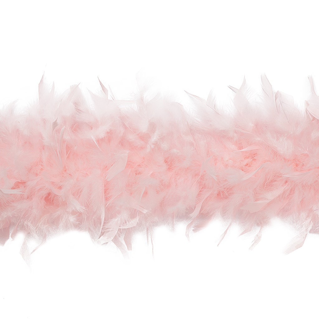 Chandelle Feather Boa - Medium Weight - Candy Pink