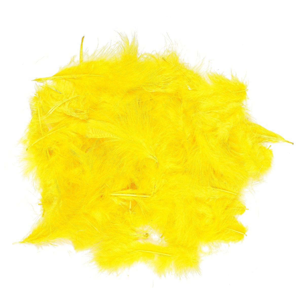 Loose Turkey Marabou Dyed - Yellow