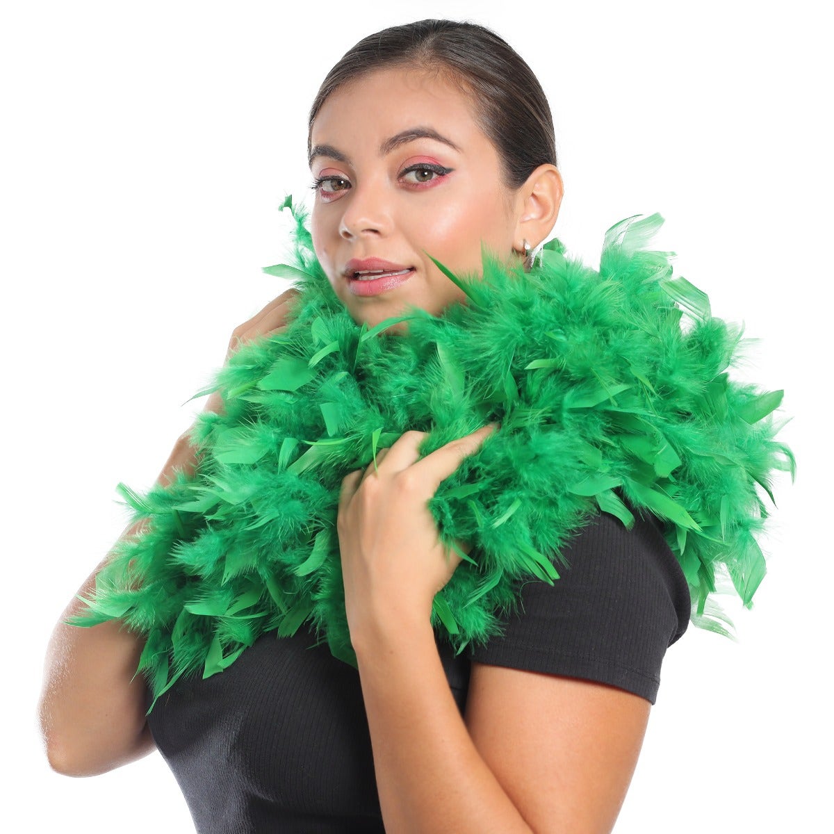 Chandelle Feather Boa - Heavyweight - Kelly
