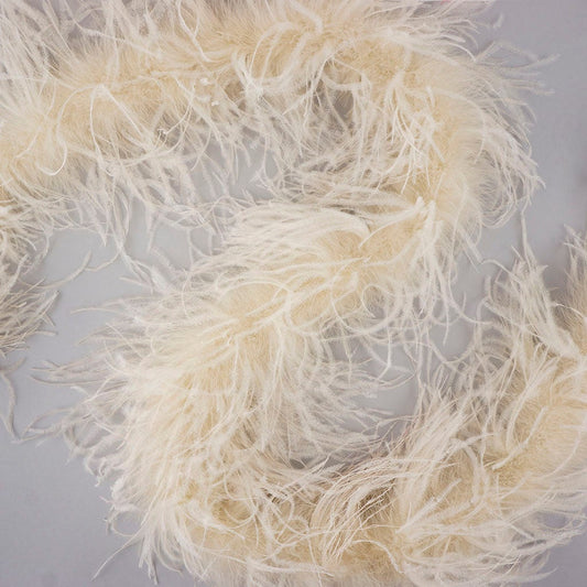 Ivory 2 Ply Ostrich Feather Boa